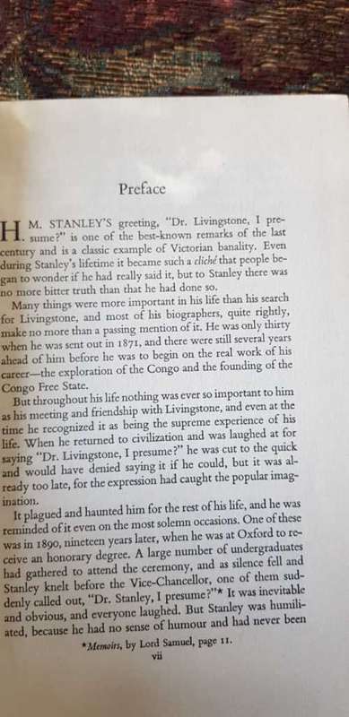 I Presume by Ian Anstruther Stanley's Triumph and Disaster, 1956, First Edition