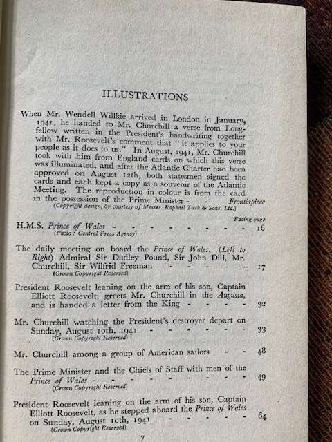 Atlantic Meeting by H. V. Morton, First Edition, an account of Mr Churchill's voyage in H.M.S.
