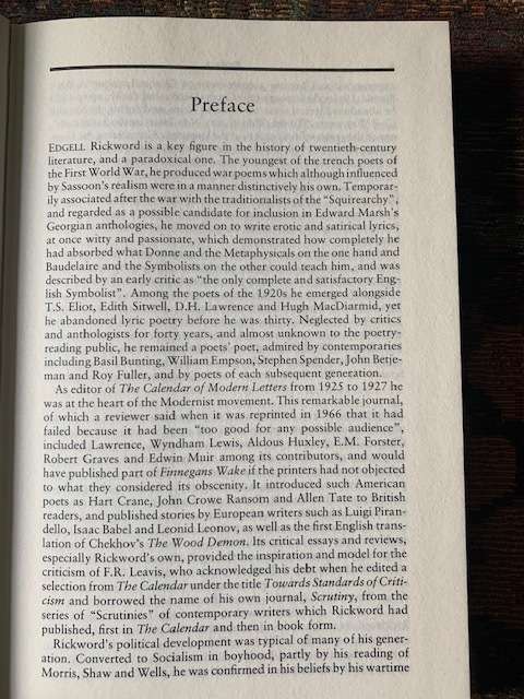 Edgell Rickword, A Poet at War by Charles Hobday