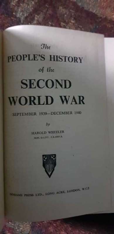 The People's History of the Second World War, First Editio by Harold Wheeler,  September 1939 to De