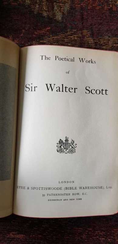 The Poetical Works of Sir Walter Scott. Undated. Late 19th early 20th century, First Edition