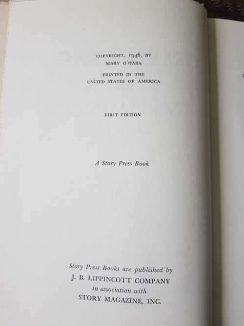 Green Grass of Wyoming, First Edition by Mary O'Hara, 1946
