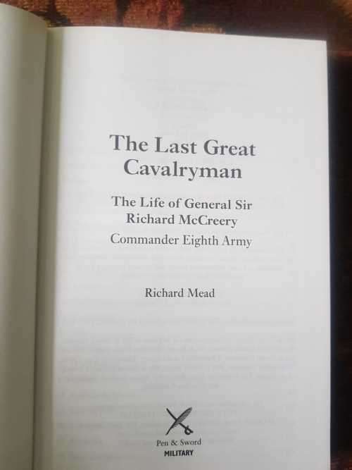 Richard Mcleery / Eigth Army Last Great Cavalryman, First Edition Life - General Sir Richard Mcleery
