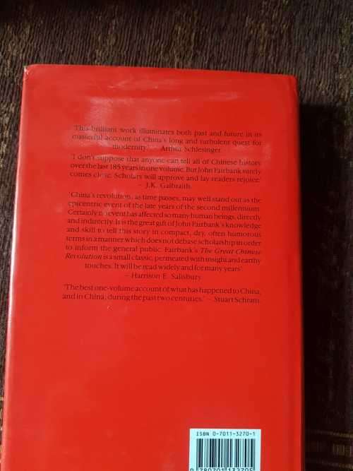 The Great Chinese Revolution, First Edition, 1800-1985 by John King Fairbank