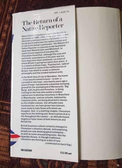 The Return of the Native Reporter, First Edition by Robert Chesshyre
