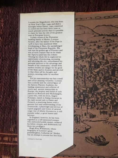 Lorenzo the Magnificent, First Edition by Hugh Ross Williamson