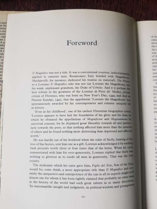 Lorenzo the Magnificent, First Edition by Hugh Ross Williamson