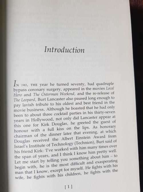 Burt Lancaster, First Edition by Robert Windeler