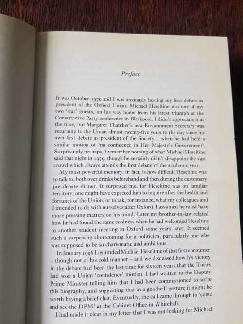 POLITICS BRITISH Michael Heseltine First Edition