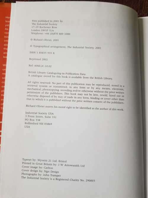 Inspirational Leadership, First Edition by Richard Olivier