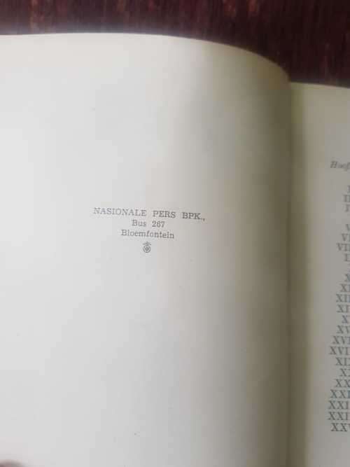 Daar Sal Gras Oor Groei, and Die Geees Van Die Woud First Editions