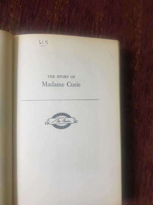 The Story of Madame Curie, First Edition by Alice Thorne, 1950 Illustrated by Frederick Castellon