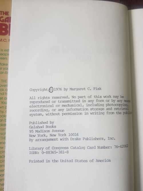 The Gamblers Bible by M.C. Fisk