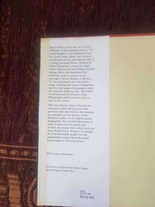 Princess Grace, First Edition by Darah Bradford