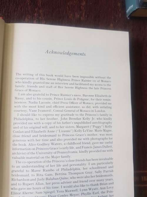Princess Grace, First Edition by Darah Bradford