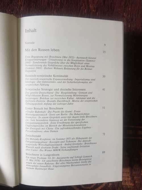 Menschen Und Mächte, First Edition by Helmut Schmidt