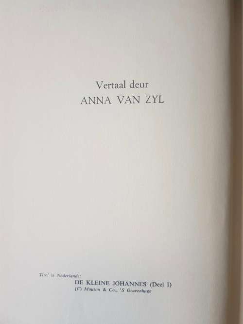 Klein Johannes, First Edition by Frederik Van Eeden, 1967