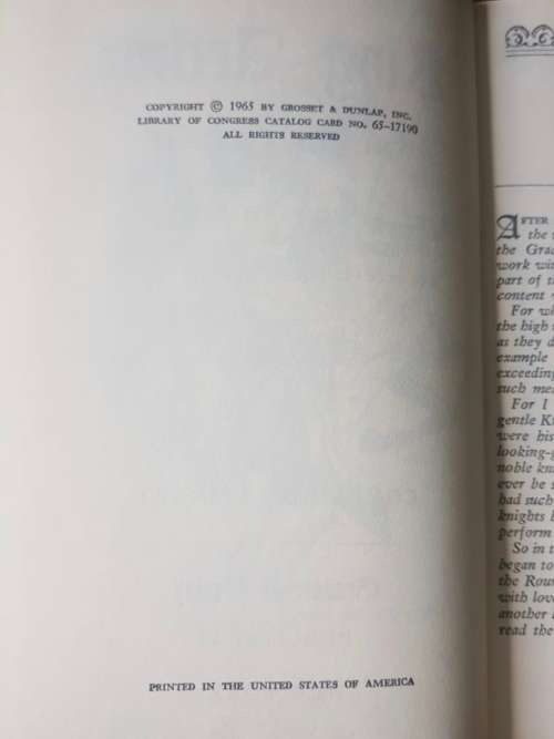 King Arthur and his knights and  The Adventures of Pinocchio, First Edition, two tales in one book