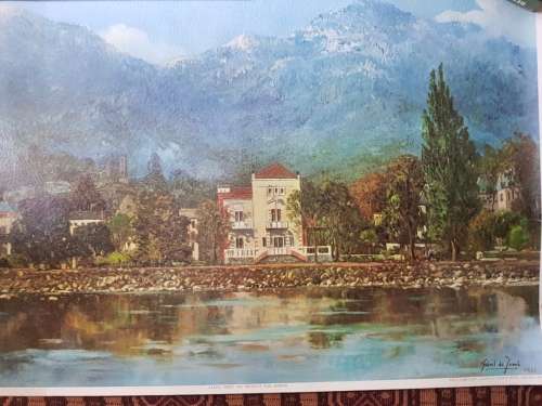 Gabriel de Jongh print - Last home of President Kruger