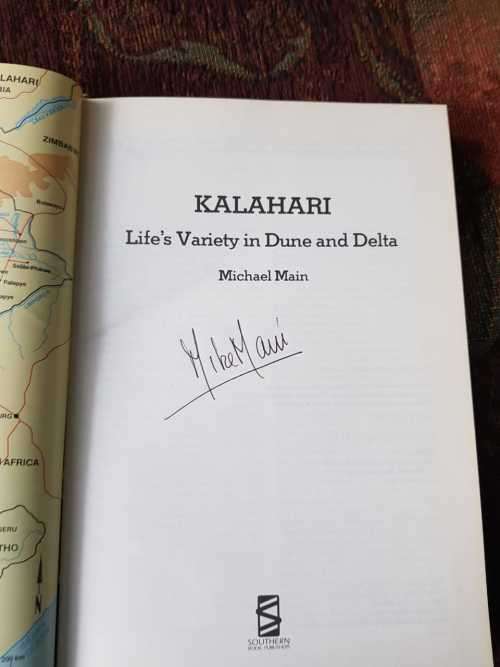 Kalahari, Signed copy, First Edition, by Michael Main