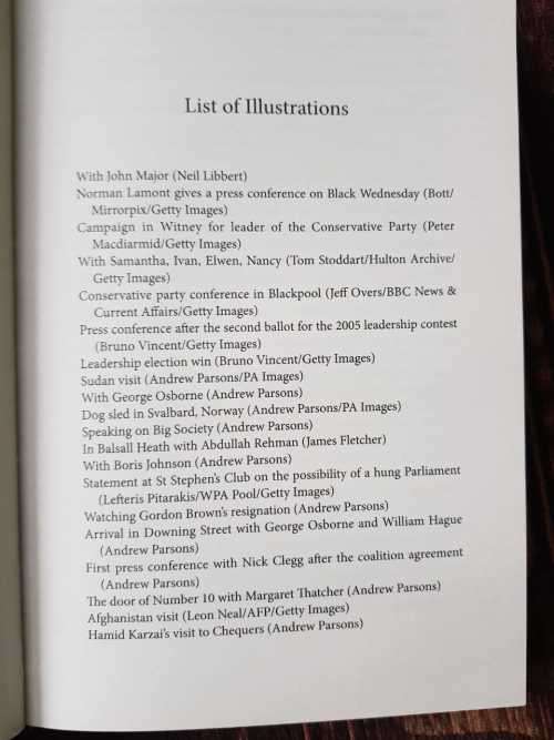 David Cameron, First Edition, For The Record