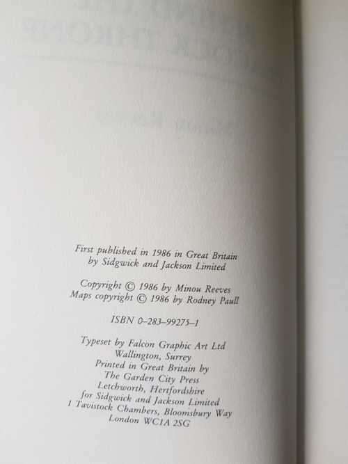 Behind The Peacock Throne, First Edition by Minou Reeves