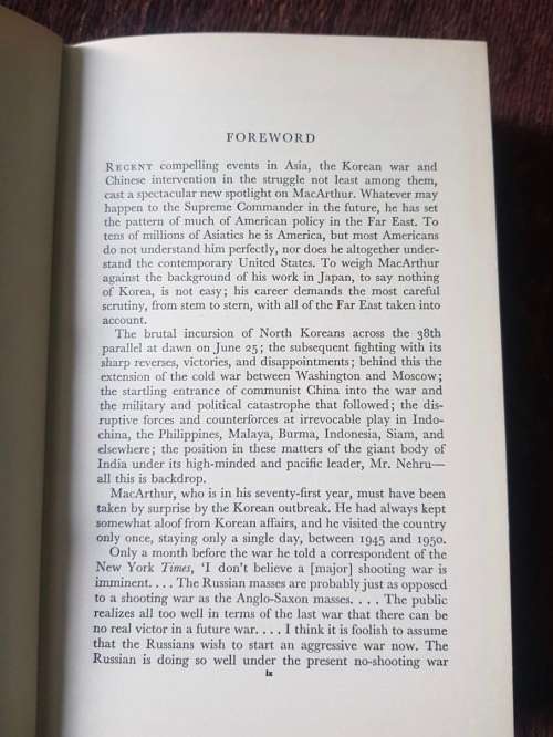 The Riddle of MacArthur, First Edition by John Gunther, 1951