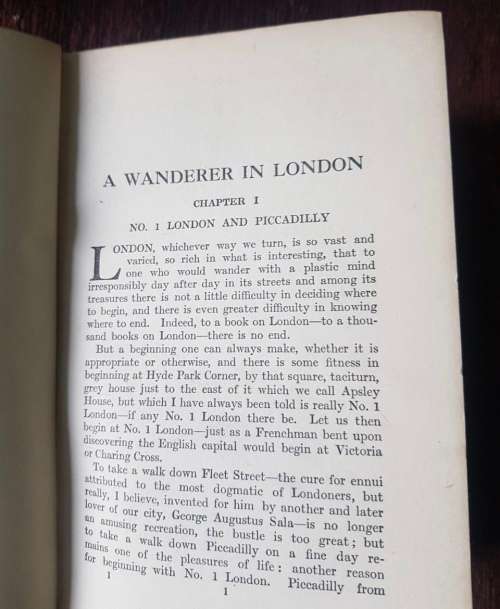 A Wanderer in London by E. V. Lucas
