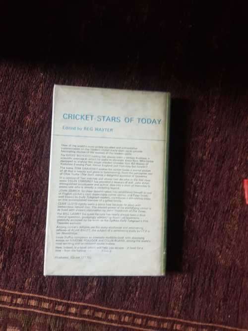 Test Outcast, First Edition by Roy Marshall, 1970 See