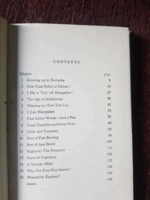 Test Outcast, First Edition by Roy Marshall, 1970 See