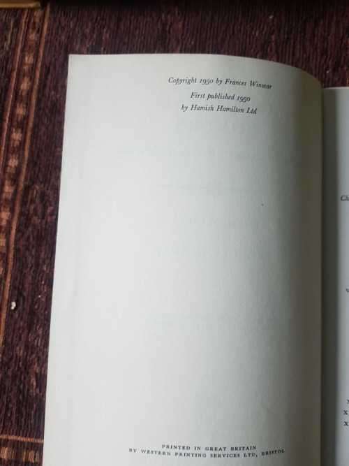 The Immortal Lovers, First Edition by Frances Winwar