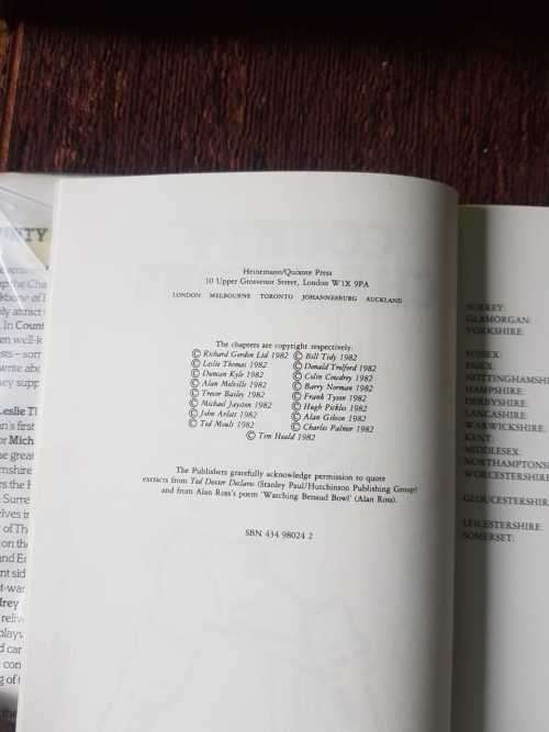 County Champions, First Edition by