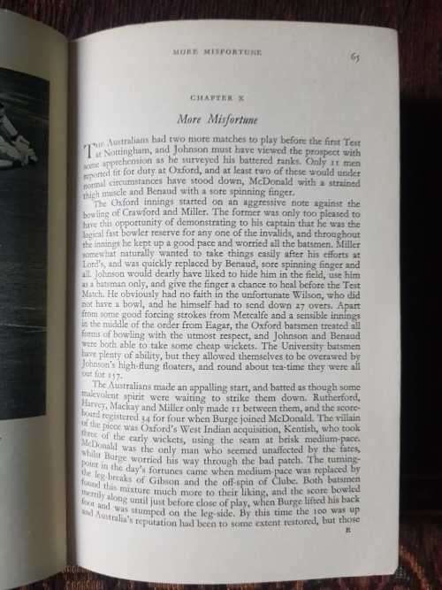 Test Commentary, Signed copy by Rex Alston With 16 illustrations