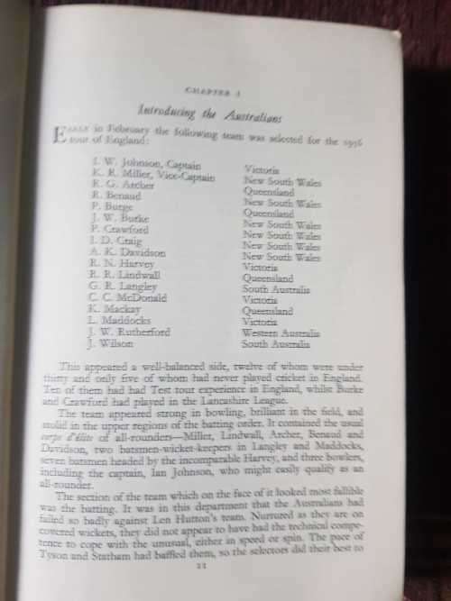 Test Commentary, Signed copy by Rex Alston With 16 illustrations