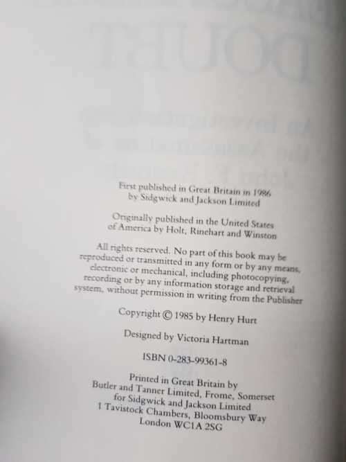 Reasonable Doubt, First Edition  An investigation into the assassination of John F. Kennedy by Henry
