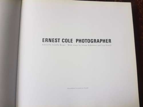Ernest Cole The Photographer, First Edition