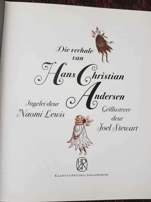 Die Verhale Van Hans Christian Andersen, First Edition, Afrikaans  Hardcover
