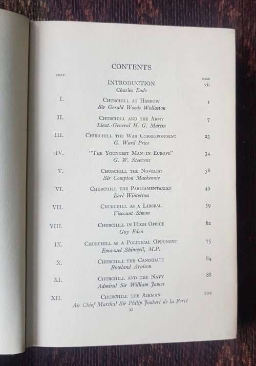 Churchill by his Contemporaries, First Edition by Charles Eade