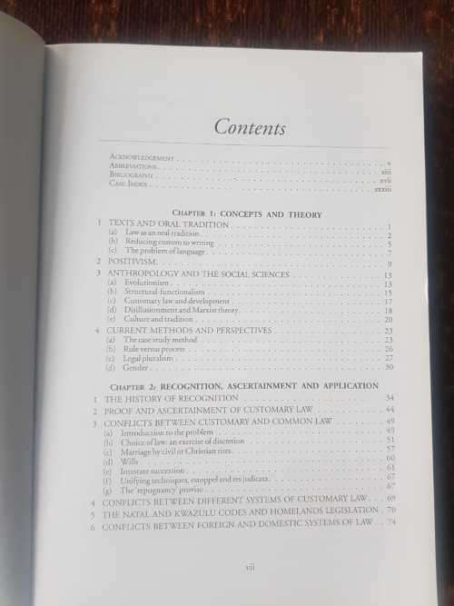 Customary Law in South Africa, First Edition by TW Bennett
