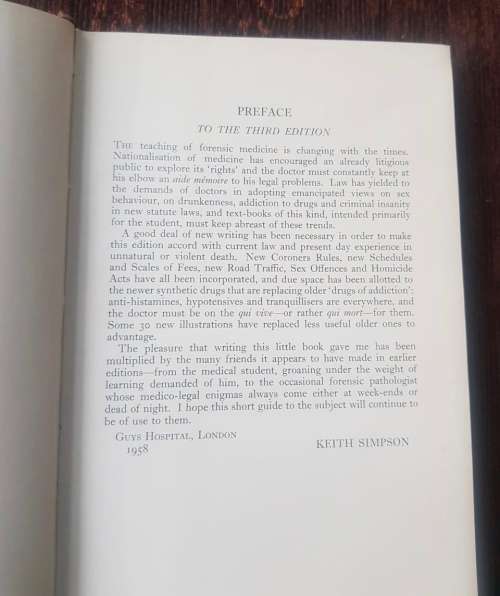 Forensic Medicine, by Keith Simpson