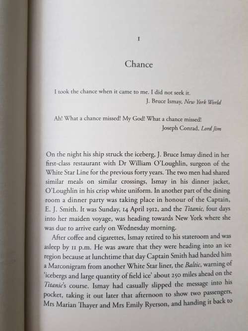 How to Survive the Titanic. First Edition by Frances Wilson