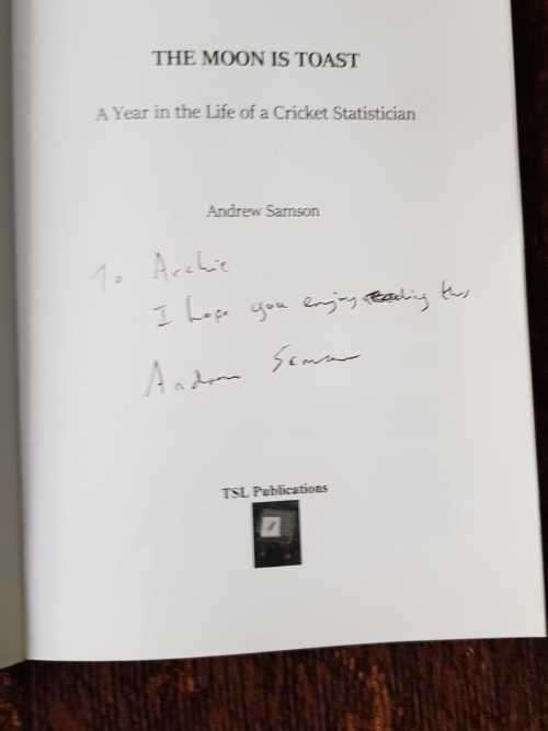 The Moon is Toast, Signed copy, by Andrew Samson