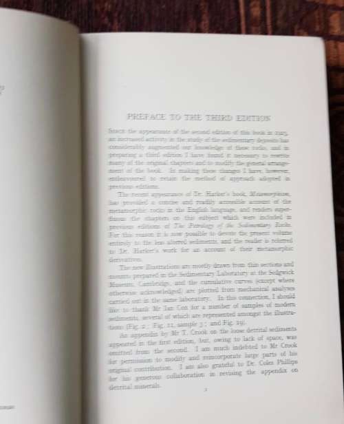 The Petrology of Sedimentary Rock, First Edition by F. H. Hatch and R. H. Rastall and Maurice Black