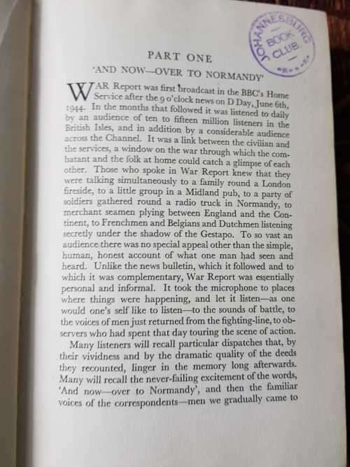 BBC War Report 6 June 1944 to 5 May 1945, First Edition