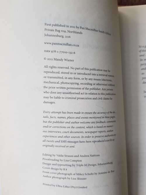 Killing Kebble. Signed copy, First Edition, by Mandy Wiener