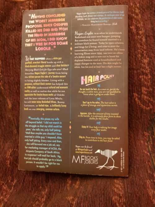 Signed copy - Marrying Black Girls for Guys who arent Black, First Edition by Hagen Engler