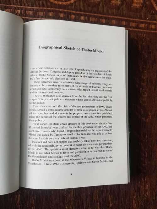 Africa , The Time has Come, Thabo Mbeki, selected speeches