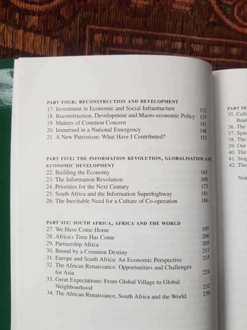 Africa , The Time has Come, Thabo Mbeki, selected speeches