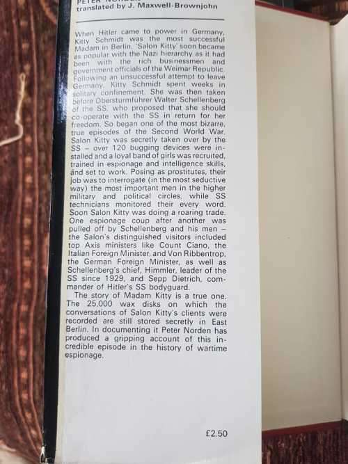 Madam Kitty, First Edition by Peter Norden,  A true story See pictures. No returns