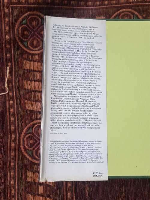 Monty, First Edition by Nigel Hamilton  Master of the Battlefield